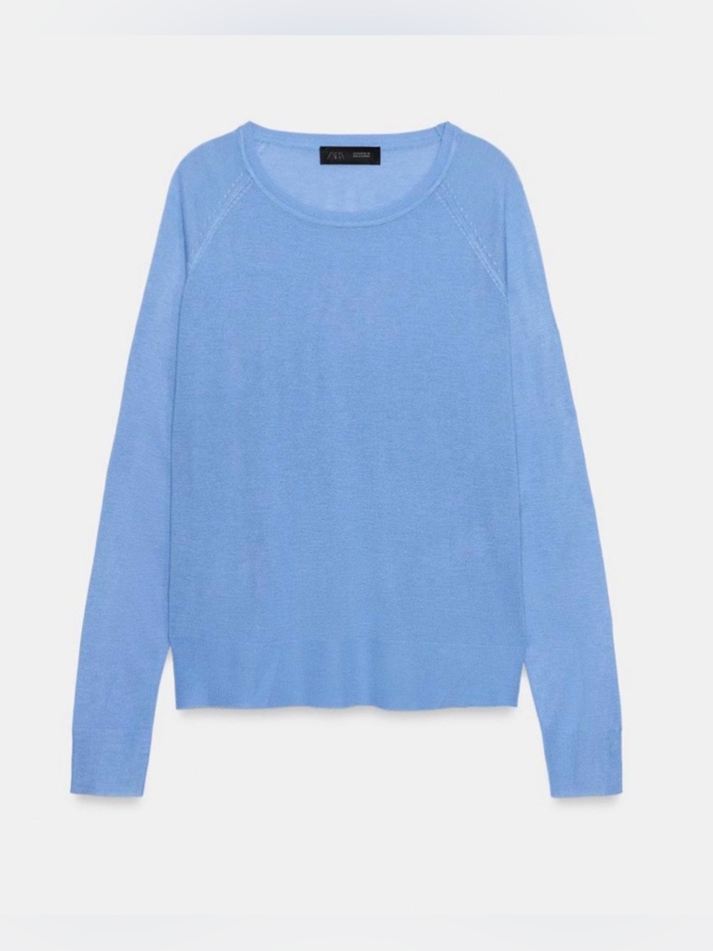ZARA BASIC FINE KNIT JUMPER NWT
Size: XL * Color: BLUE MARL